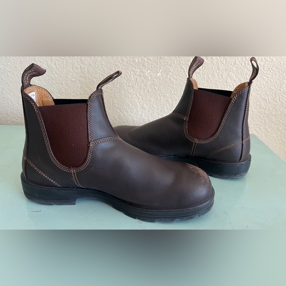 Mens Blundstone 510 Weatherproof Pull On Leather Chelsea Boots Shoes 11.5 US